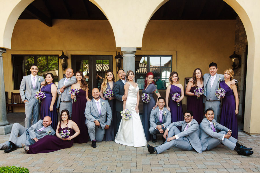 A great shot of Bridal Party at the Ranch Golf Course Fountain Square